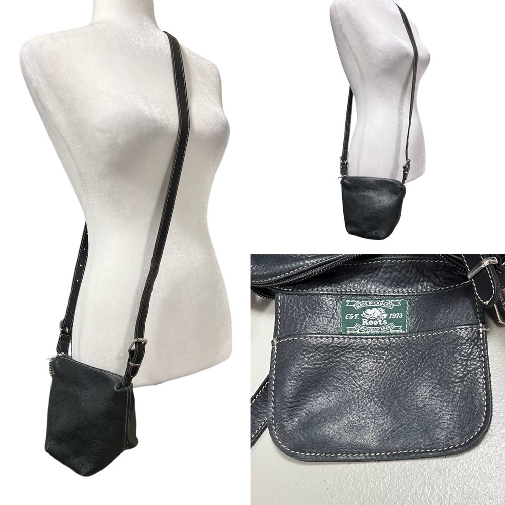 Roots Vintage Leather Crossbody / Shoulder Bag